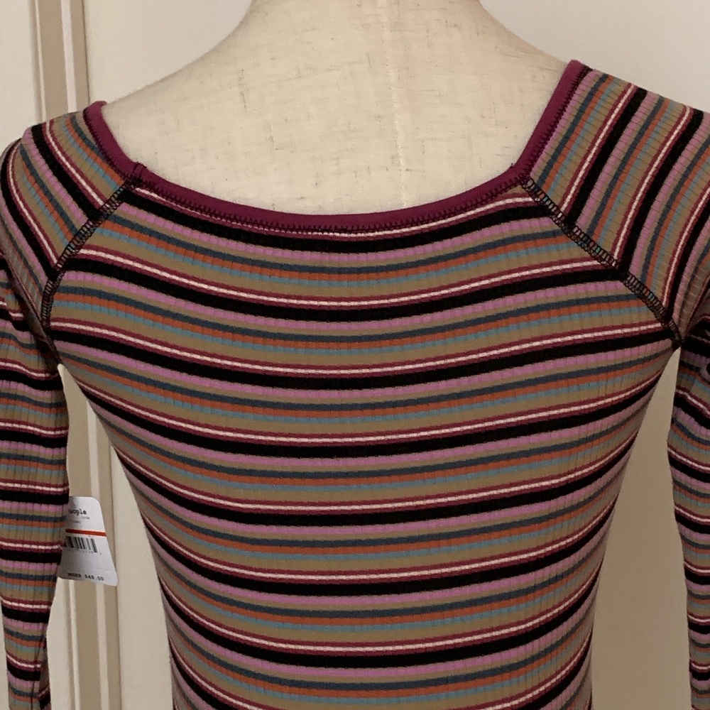 Free People Put A Stripe On It Bodysuit - Picture 4 of 7
